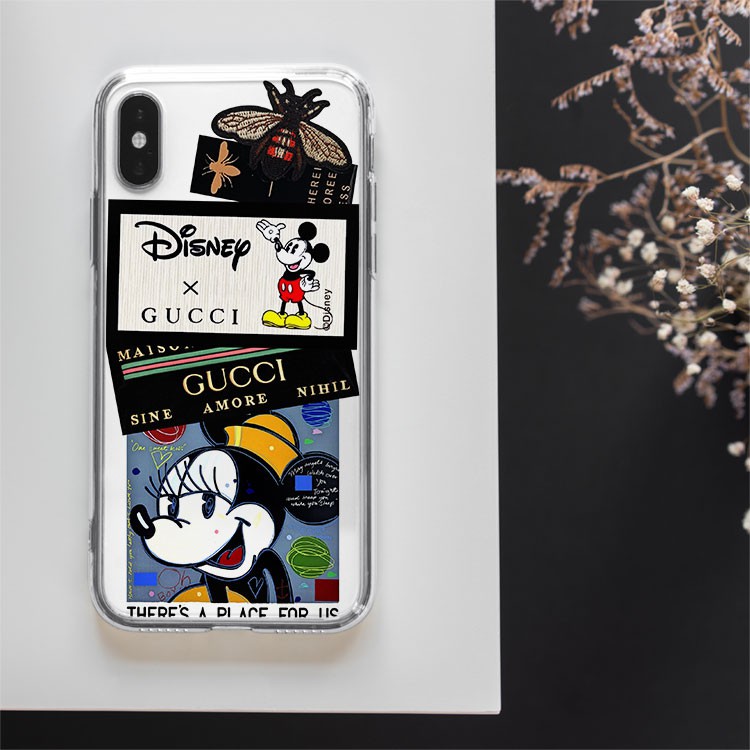 Ốp lưng iphone GUCCI X MICKEY MOUSE cho Iphone 5 6 7 8 Plus X Xr 11 12 Pro Max JC20200800056