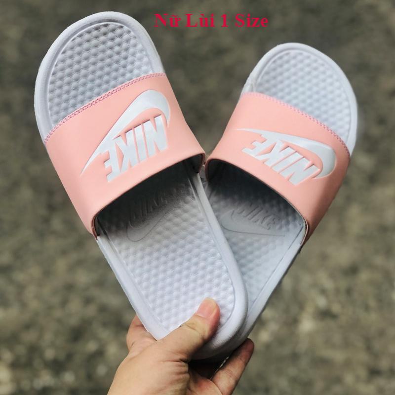Dép unisex 𝐍𝐈𝐊𝐄 ❤️FREESHIP + Hộp❤️ dép quai ngang thể thao nam nữ in 𝐍𝐈𝐊𝐄-𝐁𝐚𝐧𝐚𝐬𝐬𝐢 kèm tem tag mác, hồng quai trắng