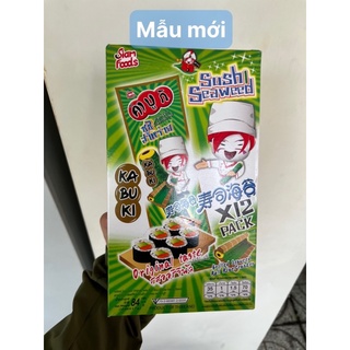 Rong biển cuộn tròn Big Roll Thái lan Hộp 12 cây NEW