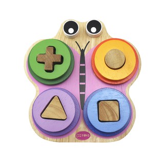 Đồ chơi gỗ - Xếp hình trụ con bướm WInwintoys