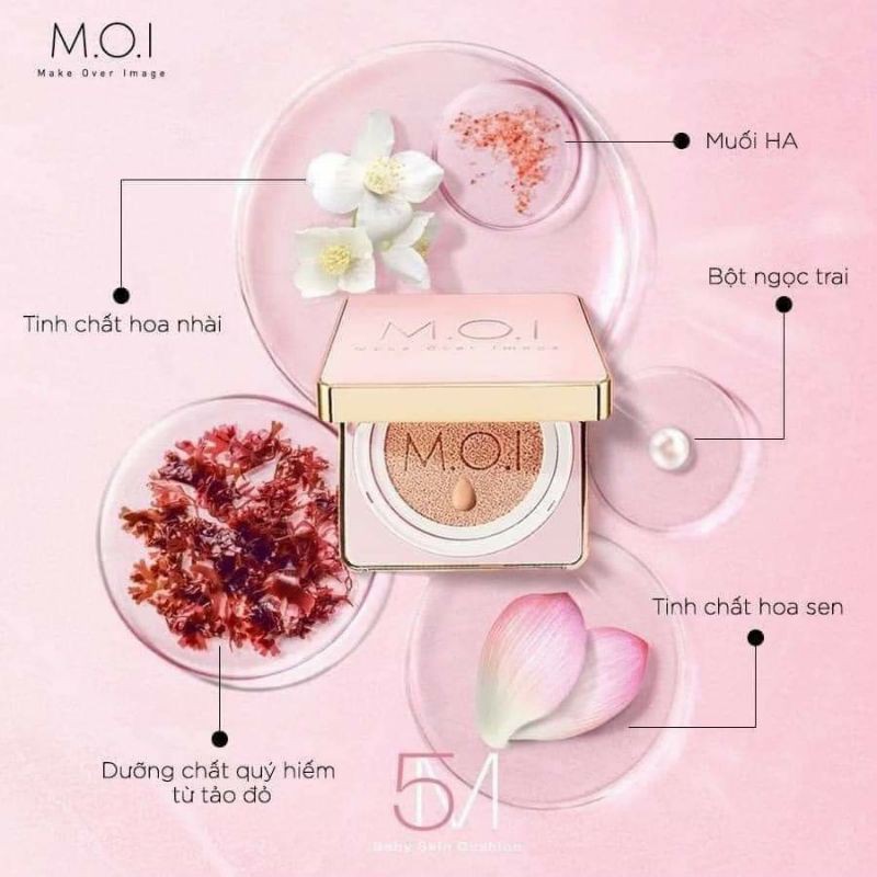 Combo 1 Cushion + 1 Lõi Cushion 5M - Mỹ phẩm M.O.I chính hãng