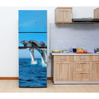 DECAL DÁN TRANG TRÍ TỦ LẠNH CÁ HEO