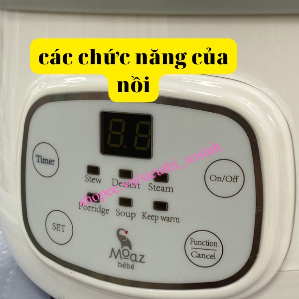 Nồi Nấu Chậm Moaz BéBé Dung Tích 1.5L