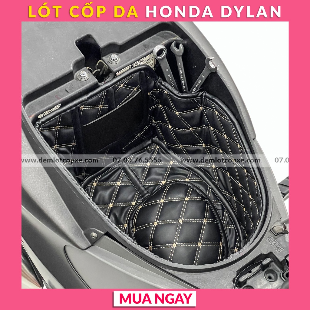 Lót Cốp Da Xe Honda Chống Nóng Chống Sốc Cách Nhiệt Xe Honda Dylan Có Túi Giấy Tờ-Bảo Hành 1 năm