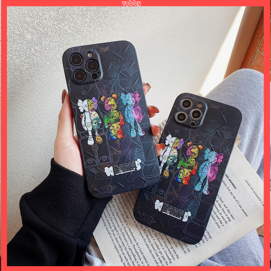 Ốp điện thoại nhựa dẻo họa tiết logo KAWS nổi tiếng cho iPhone12 mini 11 PRO MAX 7/8plus SE2020 X/XS XR XSMAX | BigBuy360 - bigbuy360.vn