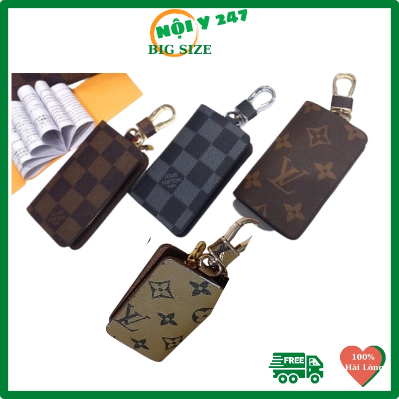 XẢ ví nam mini có móc khóa để khóa oto bóp nam mini nhỏ ngọn bỏ túi LV đẹp sang chảnh