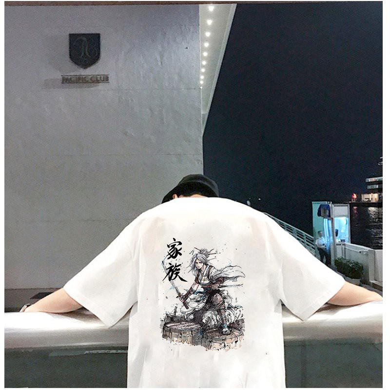 Áo thun unisex form rộng phong cách Nhật Bản đẹp độc lạ vải dày mịn 2019T1663