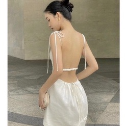 Đầm 2 dây hở lưng  có mút ngực sexy LY50