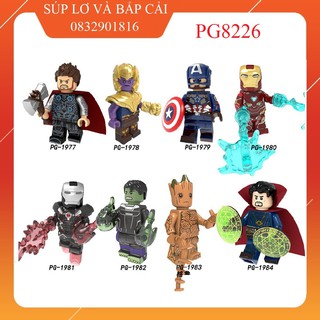 Minifigures Pogo Pg8226 Các nhân vật siêu anh hùng Marvel - Đồ chơi lắp ráp xếp hình thông minh