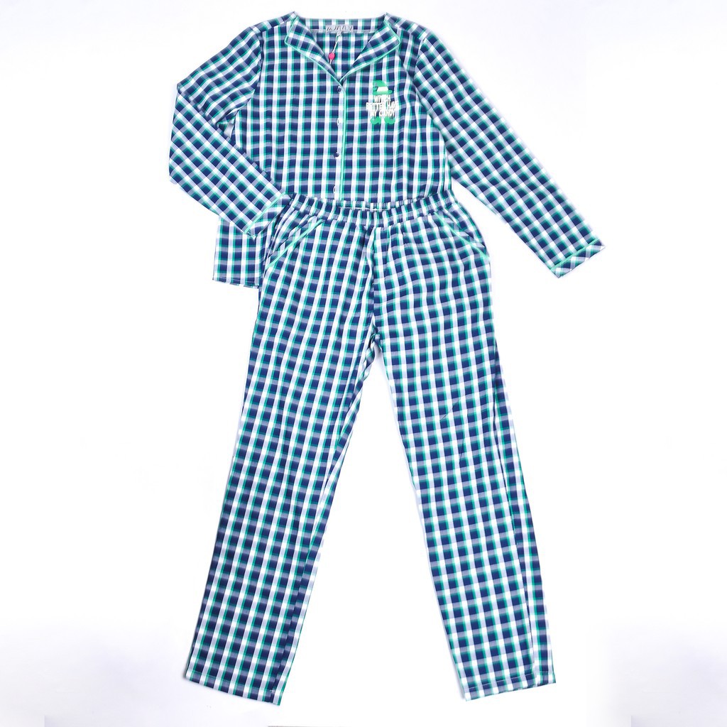 Bộ ngủ Pyjama Winny thu đông vải caro size M/L