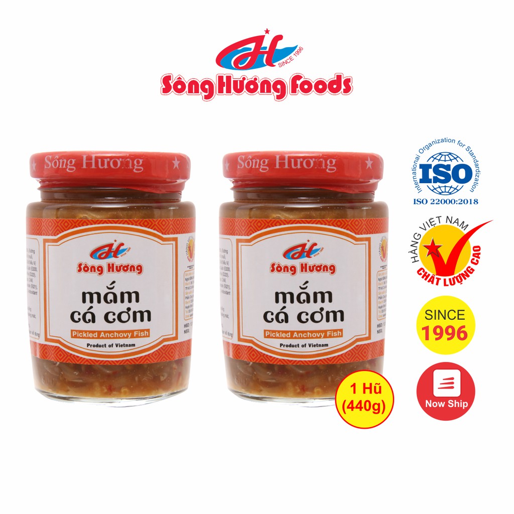 2 Hũ Mắm Nêm Cá Cơm Sông Hương Foods Hũ 440g - Chấm gỏi cuốn, bún , thịt luộc , tốt tiêu hóa