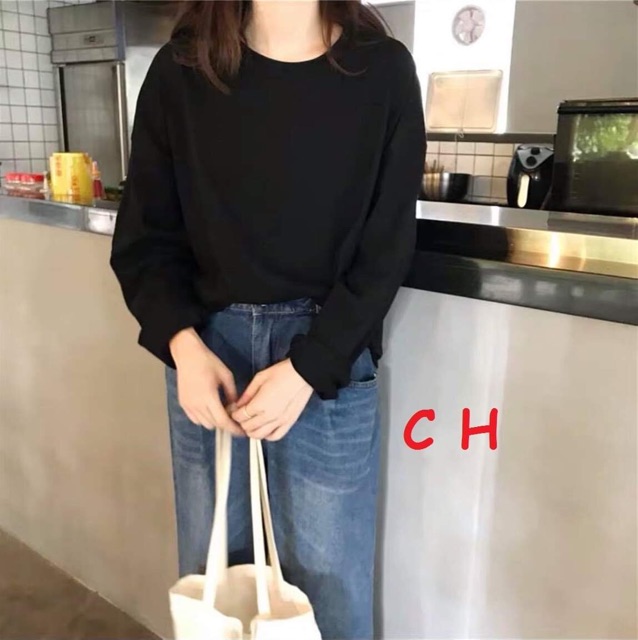 Áo trơn thụng mùa thu