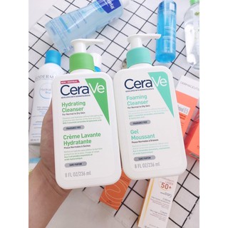 SỮA RỬA MẶT DỊU NHẸ CERAVE FOAMING FACIAL CLEANSER AUTH 100% 236ml