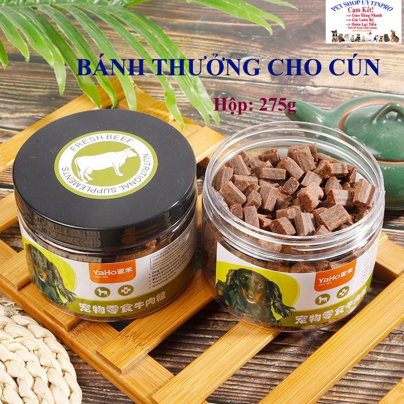 BÁNH THƯỞNG CHO CHÓ THÚ CƯNG Dạng viên Yaho Nutritional Supplements Hộp 275g Bổ sung canxi Tốt cho hệ tiêu hóa