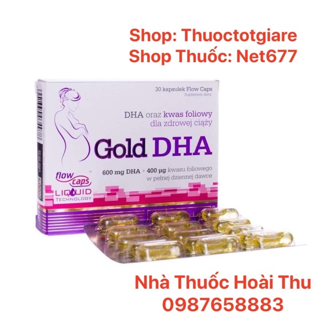 GOLD DHA - Bổ sung DHA dành cho bà bầu , giúp phát triển não bộ thai nhi ( Ba Lan )