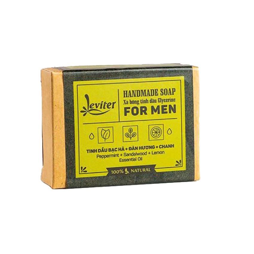 Xà phòng Glycerin - Handmade Soap For men - Leviter Natural