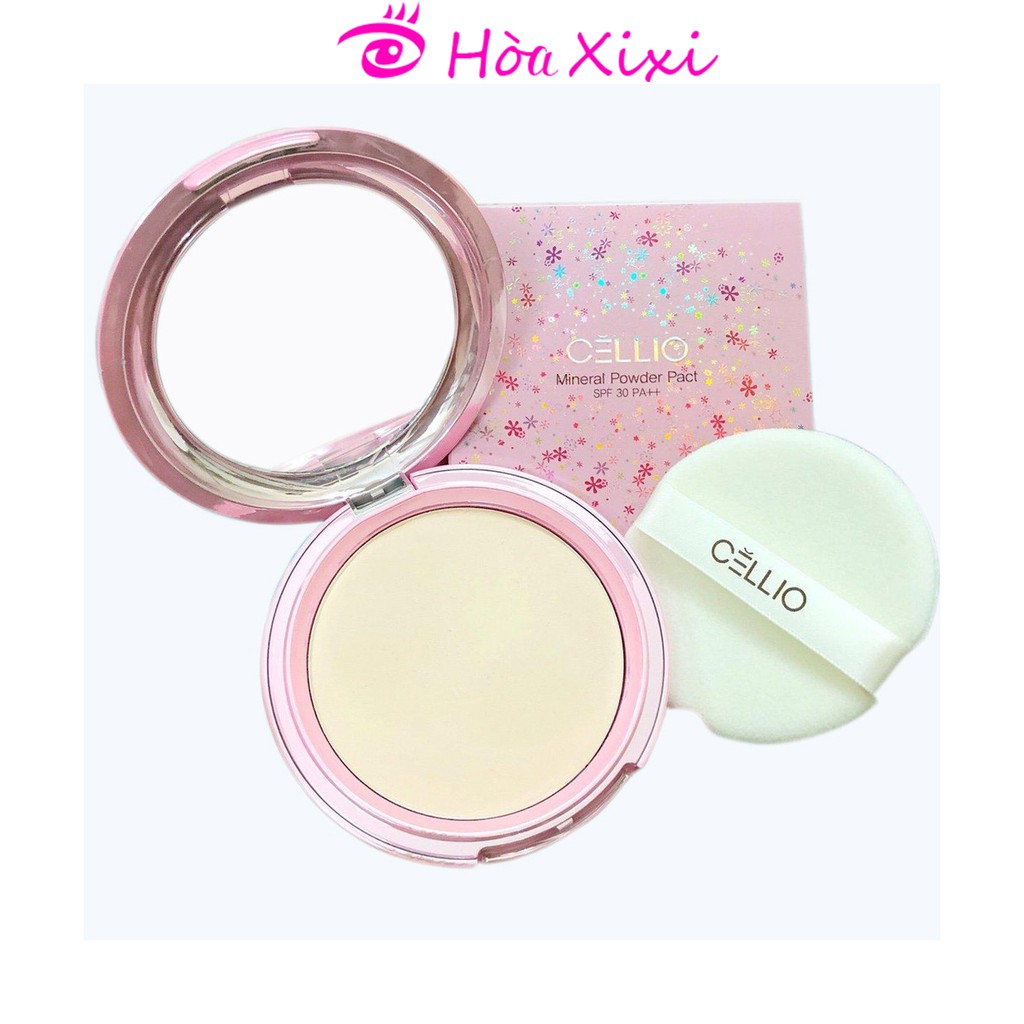 Phấn phủ Cellio Shining Ex Twoway Cake 2 lõi