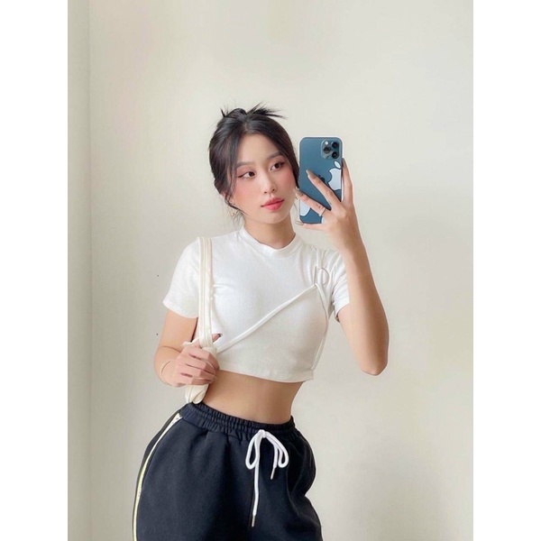 ÁO CROPTOP KHOEN D