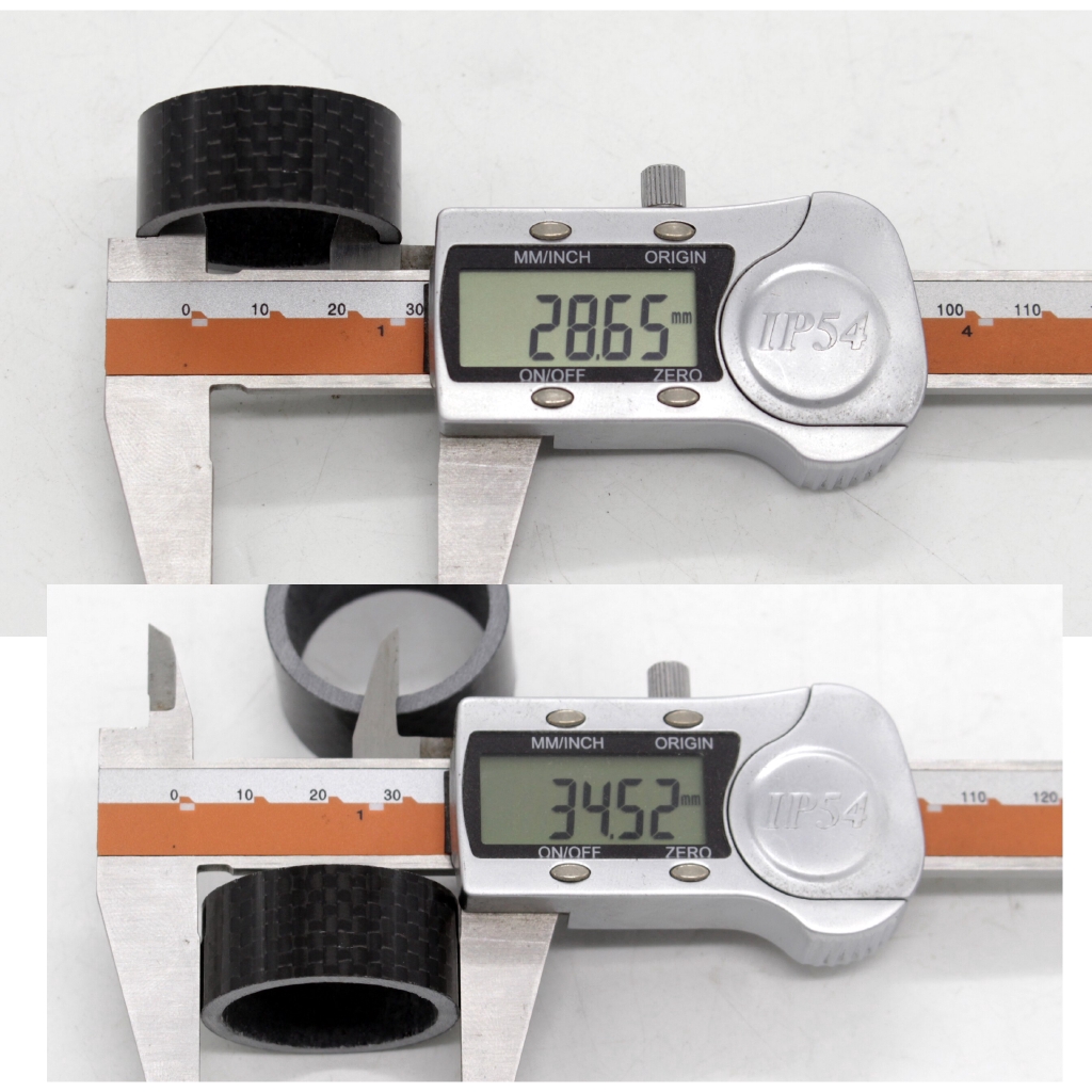 Set 4 Phụ Kiện Bằng Sợi carbon 28.6-31.8mm OD2 Cho Xe Đạp