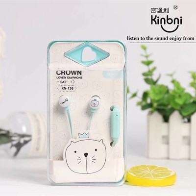 Tai nghe mèo may mắn TNI22 tai nghe cute tai nghe dễ thương mèo vương miện
