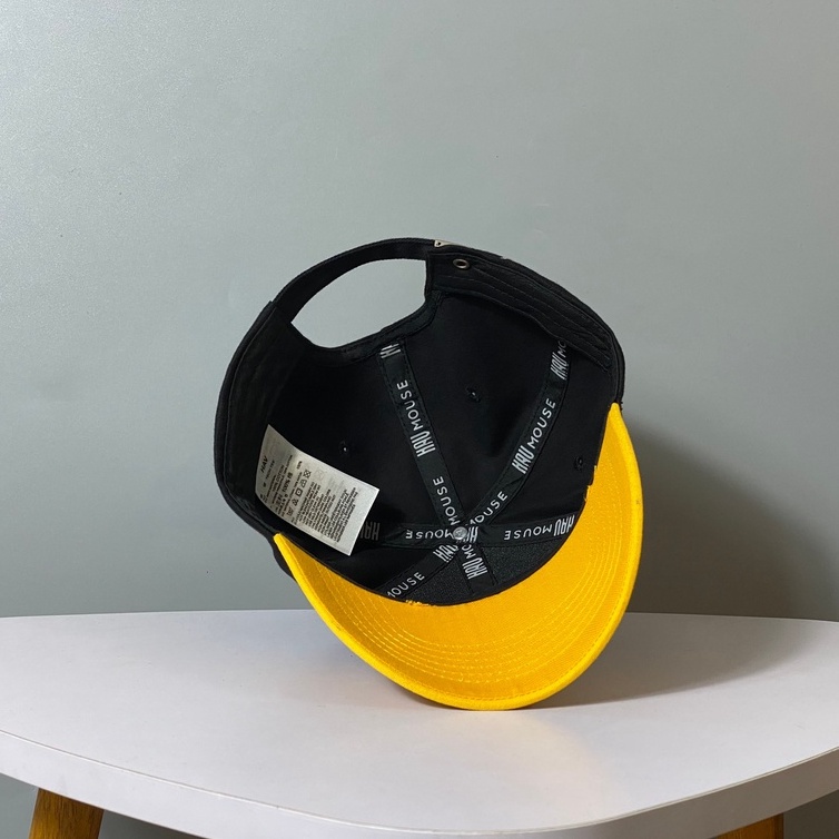 Mũ lưỡi trai nón kết LA đen phối vàng logo thêu 3D nổi siêu hot dành cho nam nữ