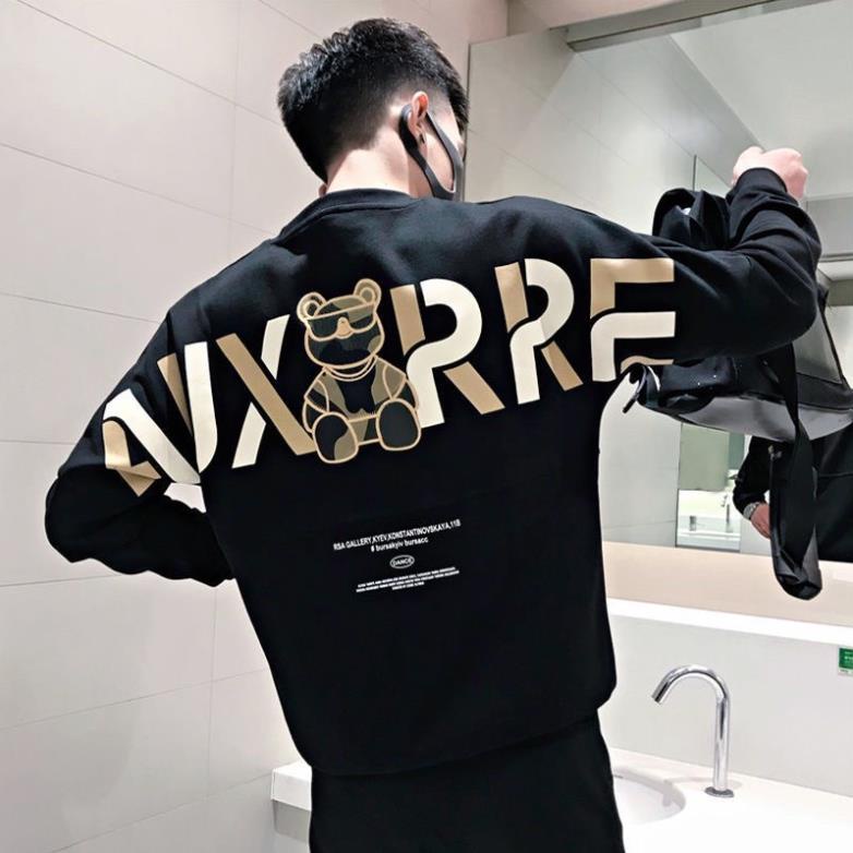 Áo nỉ nam gấu thêu 2 mặt chất nỉ thể thao phù hợp mặc thu đông Xưởng Quần Áo Nam Đẹp Nhất | BigBuy360 - bigbuy360.vn