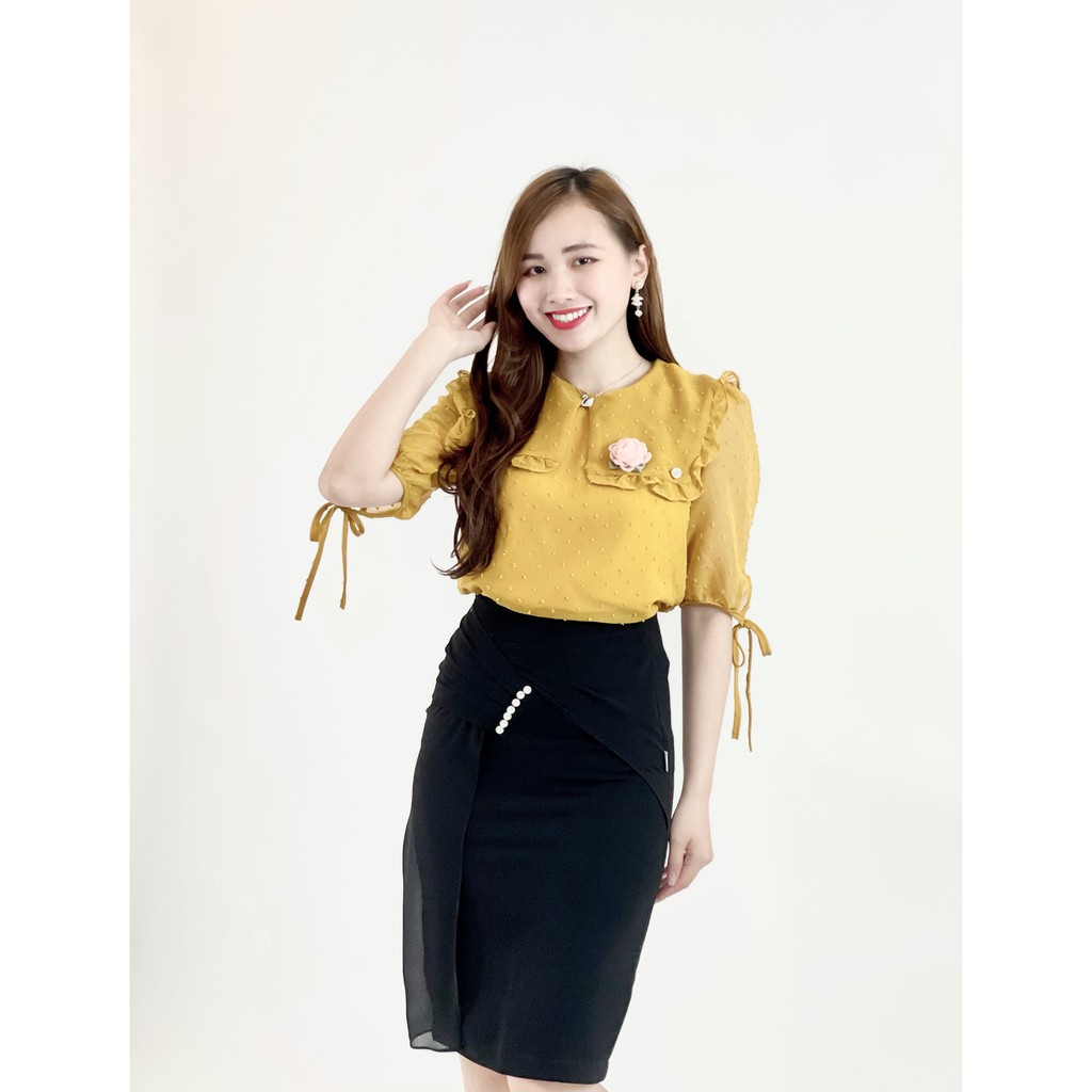 [Mã WASTUP giảm 10% tối đa 30K đơn 99K] Áo sơ mi nữ Thiết Kế Voan Tơ Tay Lỡ EMVY- H12 | BigBuy360 - bigbuy360.vn