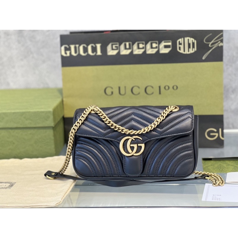 Túi GC mảmont size 26cm da bò da thật