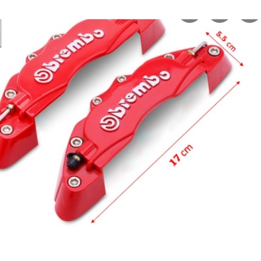 Bộ 2 ốp độ má phanh đĩa Brembo nhựa Plastic phong cách thể thao Model 2023 siêu cứng dễ lắp đặt nhiều màu