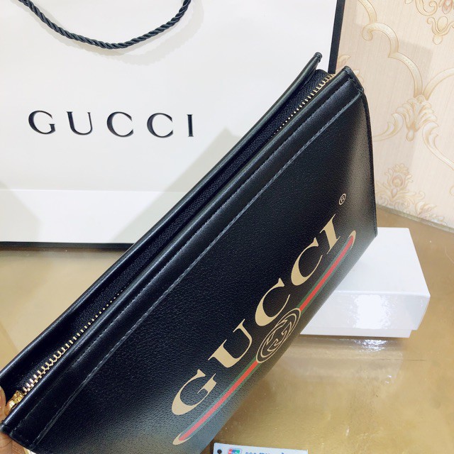 VÍ CLUTCH CẦM TAY GUCCI SUPER VIP‼️fullbox, card,bill, túi vải hãng in chữ GUCCI