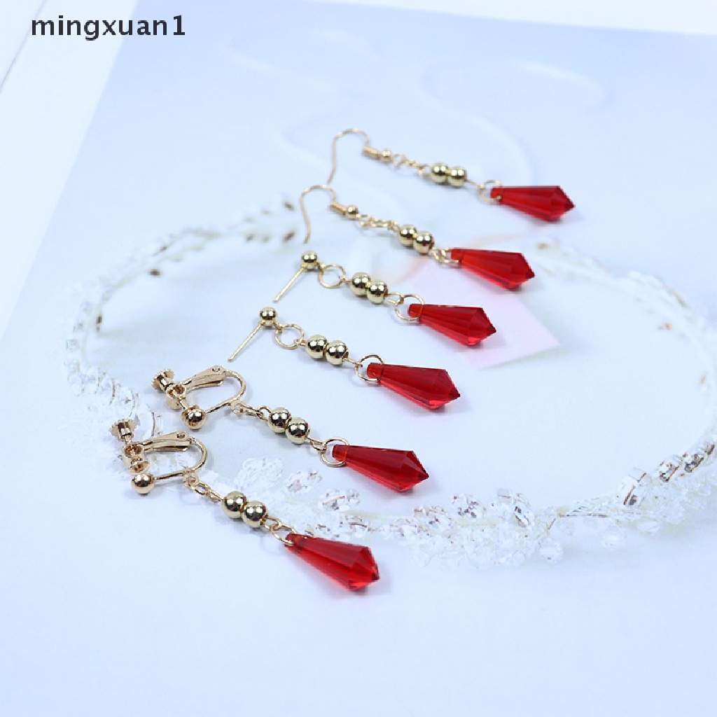 Mingxuan1 1Pair Genshin Impact Tartaglia Earring Anime Jewelry Cosplay Childe Earring Gift VN