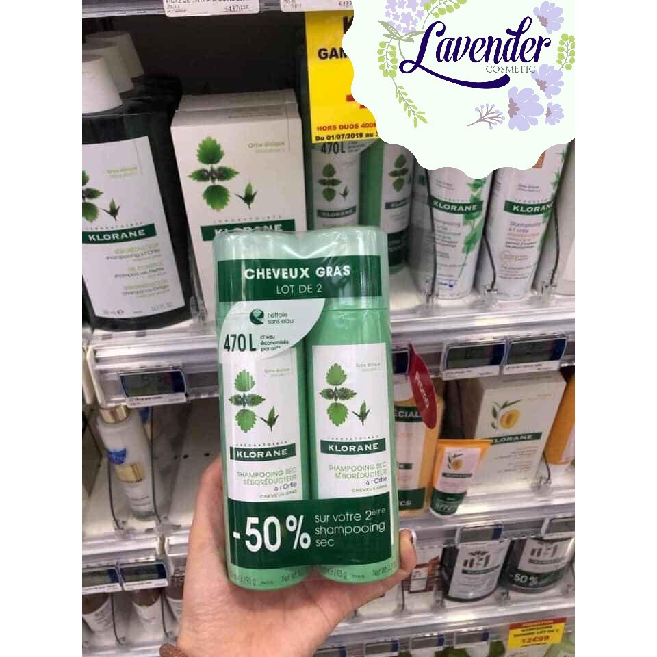 Dầu gội khô Klorane 150ml