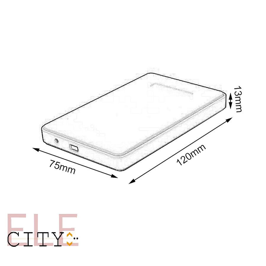 ✨COD✨Portable Usb2.0 Sata Interface External Ssd Drive Box 2.5&quot; Hard Disk Case