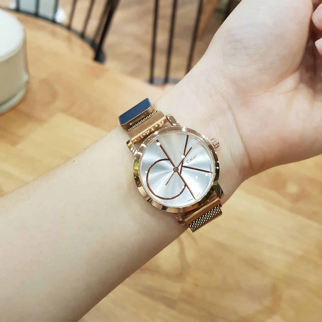 Đồng hồ nữ GK dây nam châm vàng hồng mặt đơn giản chống nước chính hãng Tony Watch 68
