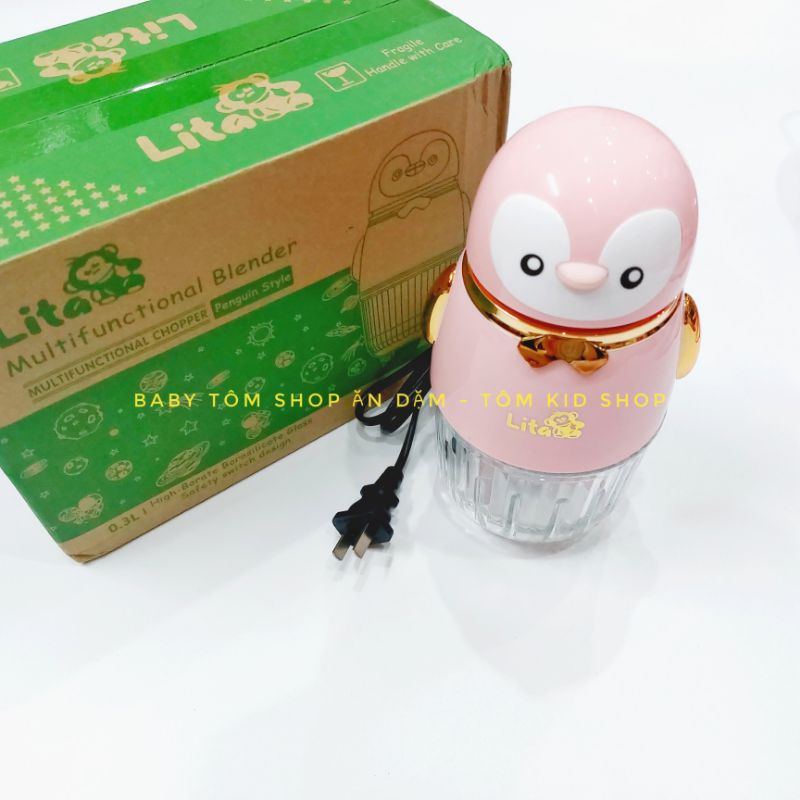 Máy xay đa năng LITA 8 lưỡi dao cho bé ăn dặm,dung tích 300ml, NPP Baby Tôm