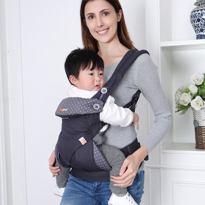 Địu em bé 4 tư thế trợ lực Ergobaby 360 cho bé 3 -36 tháng - Địu Ergo Baby 360 đi xe máy, có đỡ cổ, chất liệu vải cotton