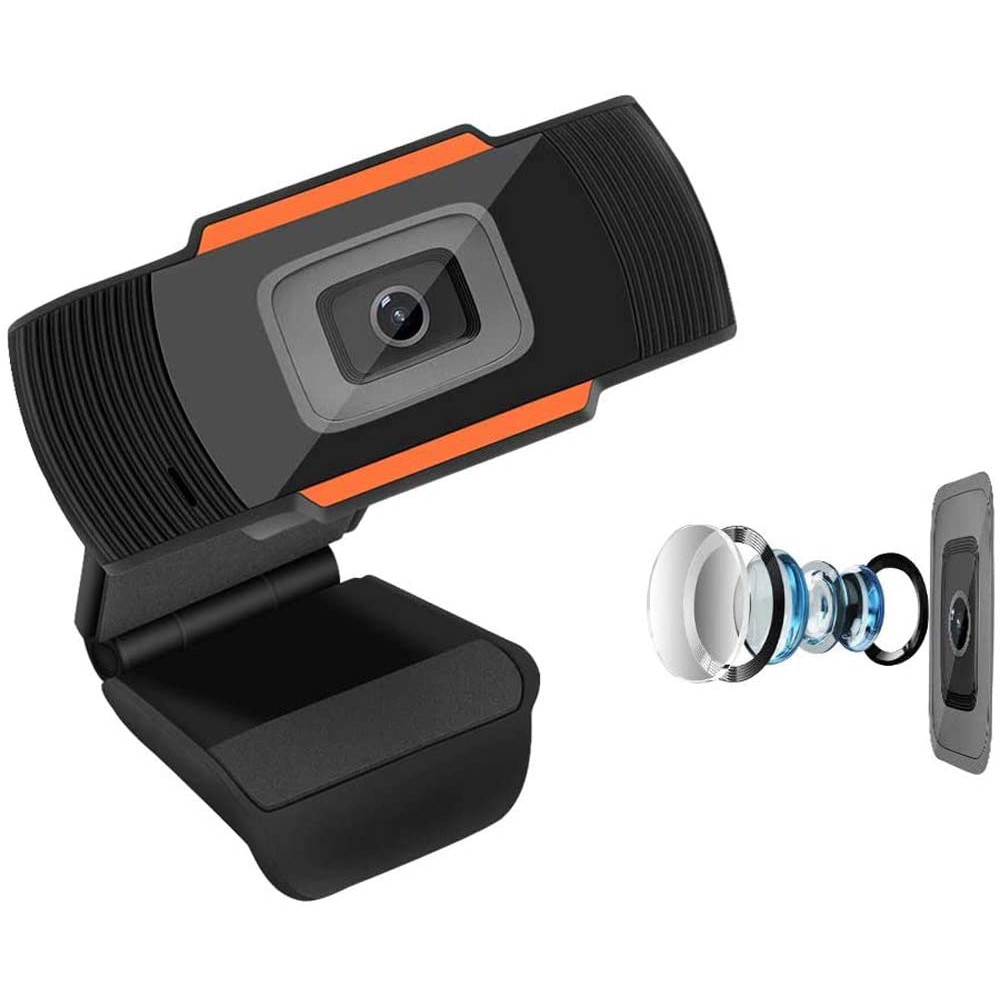 Webcam Usb 2.0 Hd 12.0mp 1080p Tích Hợp Mic Có Thể Xoay Linh Hoạt Cho Máy Tính Để Bàn