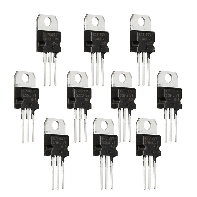 Set 10 Linh Kiện Điện Tử L7812Cv To-220 L7812 Lm7812 7812