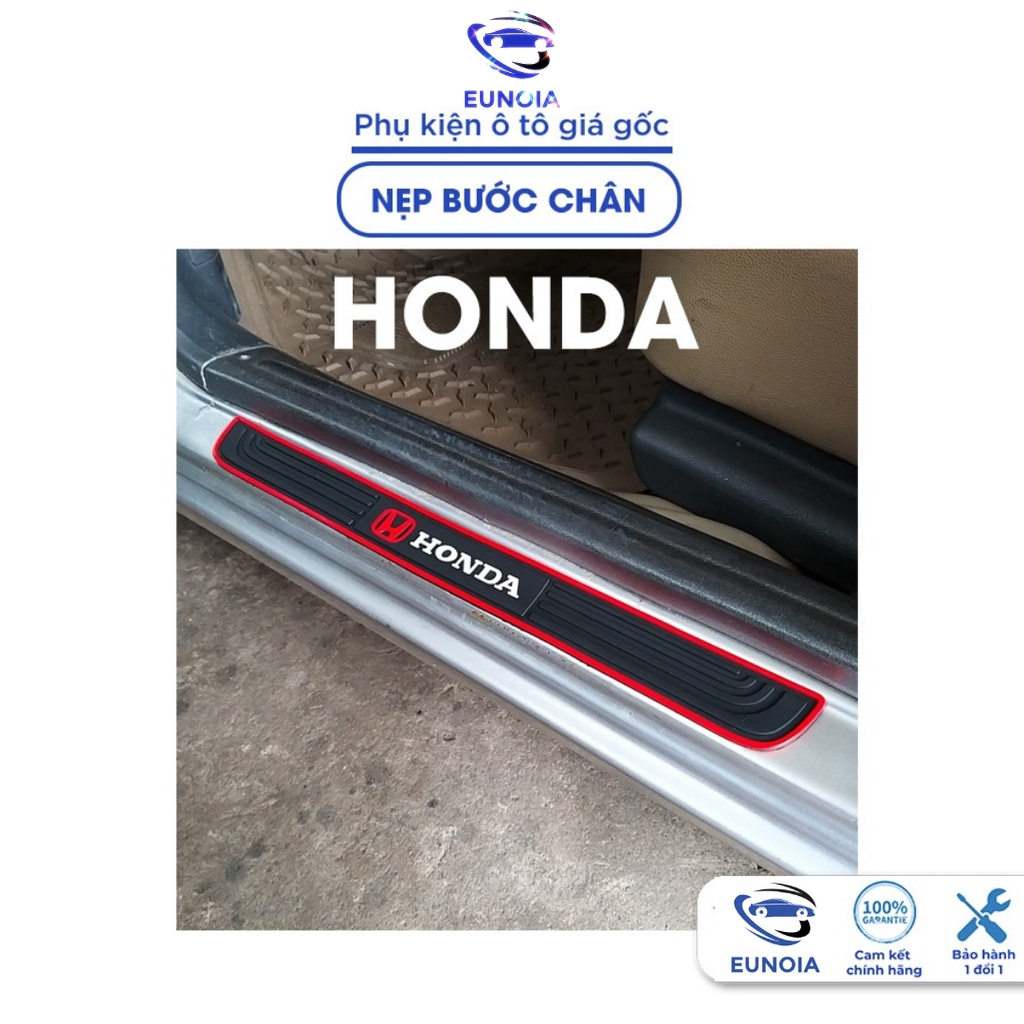Nẹp chống xước cửa ô tô, Nẹp cửa bảo vệ bước chân cửa xe oto Honda city brv crv hrv pilot jazz civic accord