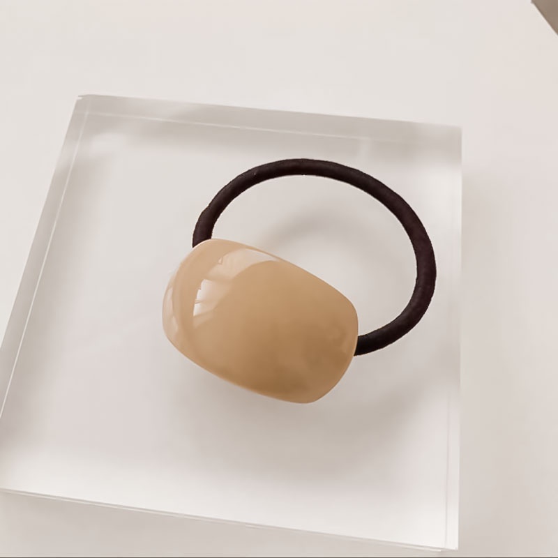 Dây buộc tóc cao su co giãn mặt hình học phong cách Hàn Quốc sành điệu cho nữ