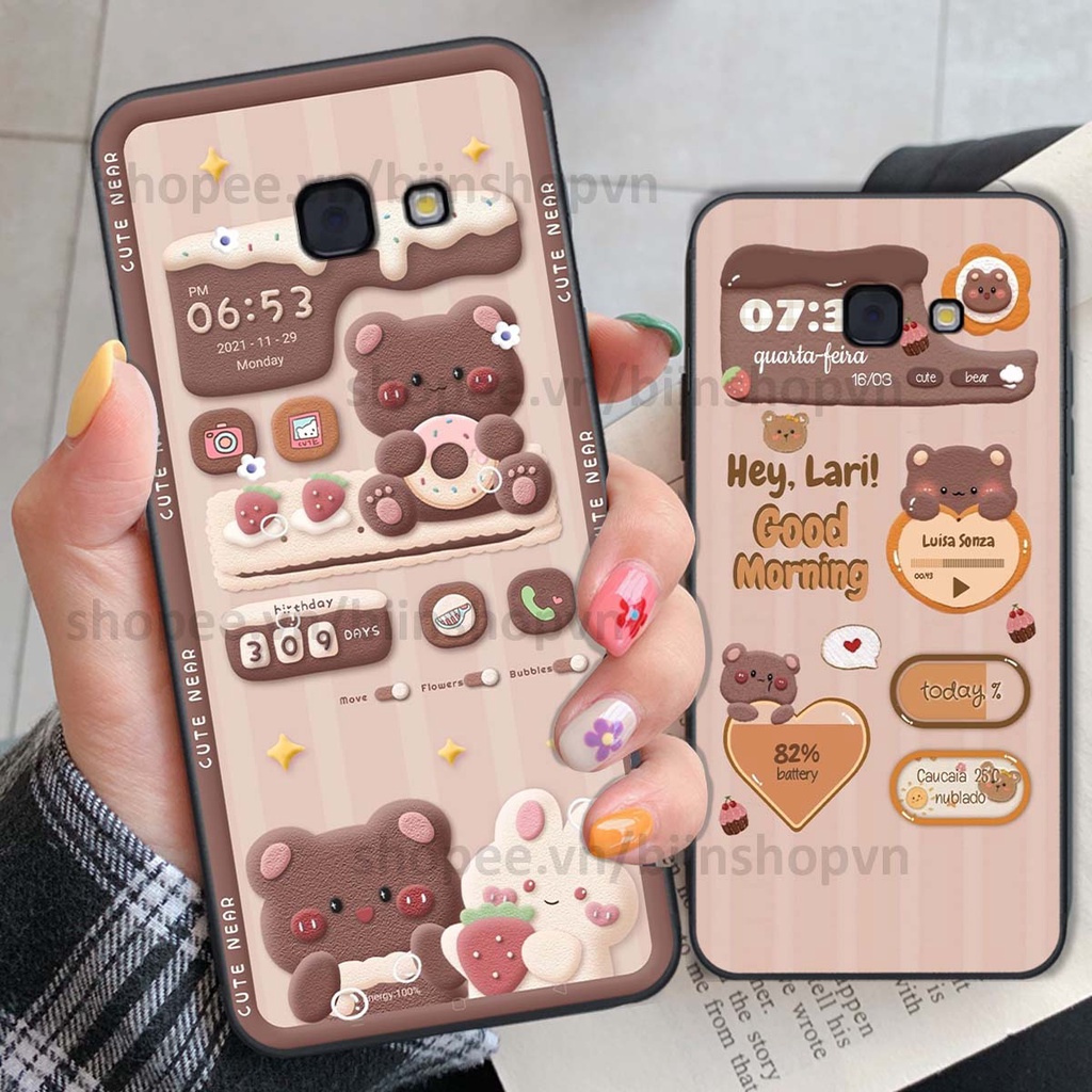 Ốp Samsung A3 2017 / A5 2017 / A7 2017 in 3D icon gấu nổi siêu xinh, siêu đáng yêu, cá tính phong cách