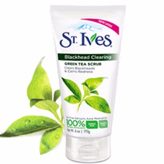 Sữa rửa mặt ST.IVES Blackhead Clearing Green Tea Scrub