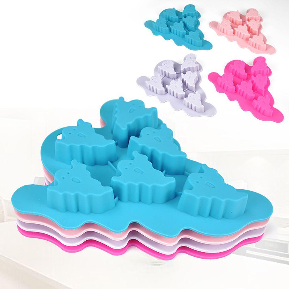 YOLA Bộ 4 Khuôn Silicone Làm Đá Hình Ma Halloween