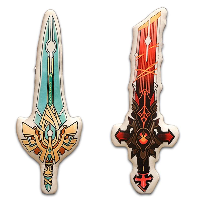 Gối Nhồi Bông Hình Nhân Vật Anime Sword Genshin Dễ Thương