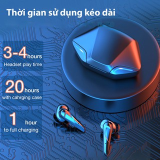 Tai nghe bluetooth gaming Apro366 5.0 TWS, Bass mạnh mẽ, độ trễ cực thấp khi chơi game