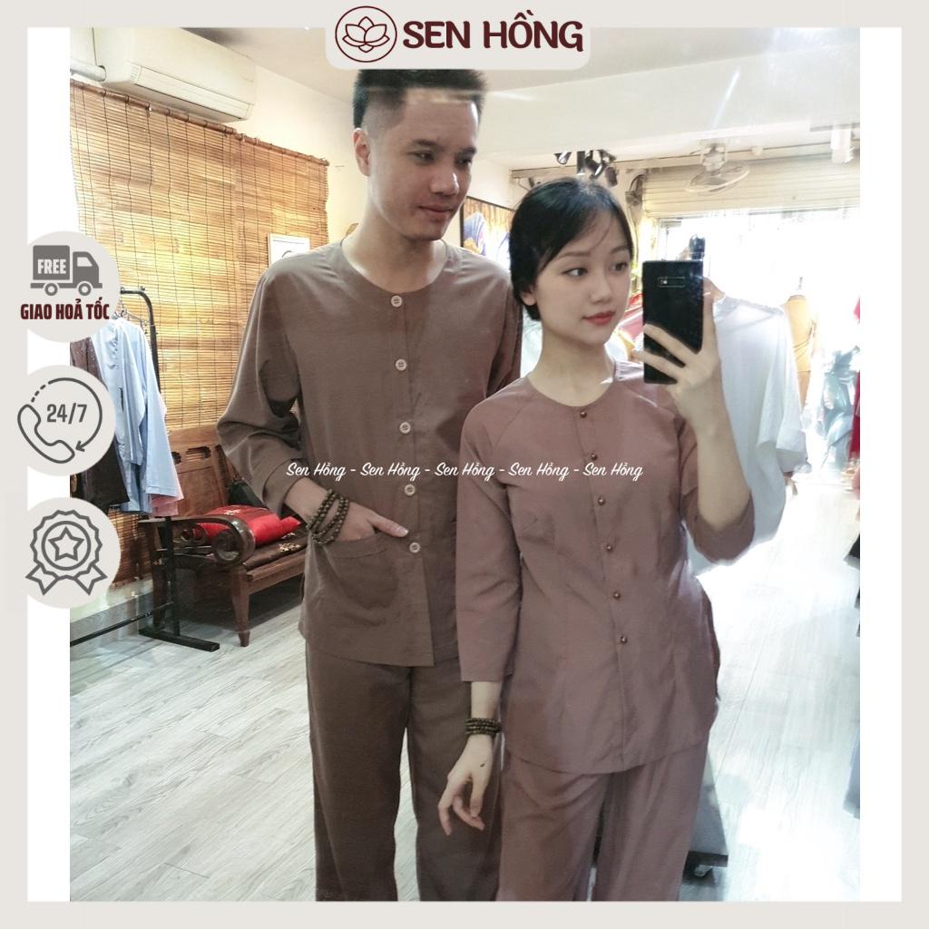 BỘ ĐỒ BÀ BA NAM NỮ TRUYỀN THỐNG # bộ đồ lam đi chùa đi chơi # bà ba xưa giản dị vải kate mát mịn dáng xuông