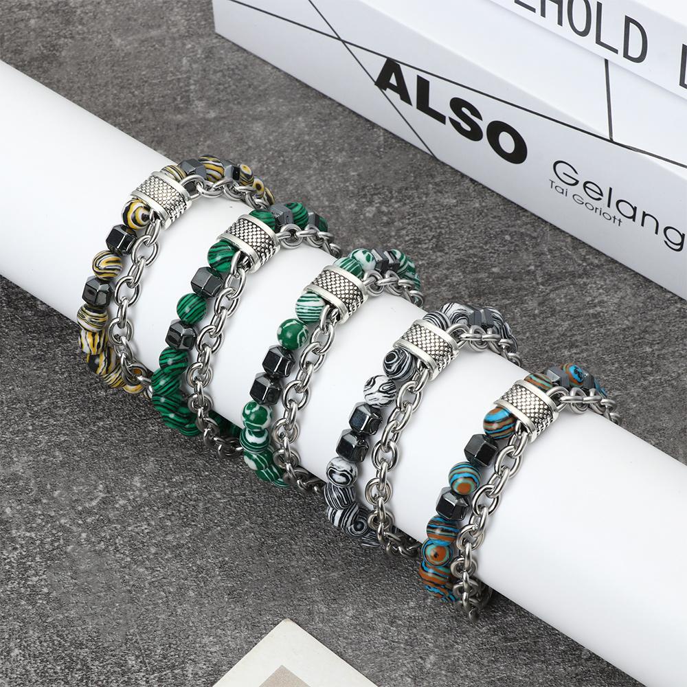 Vòng Tay Chuỗi Hạt Đá Obsidian 8mm Thời Trang