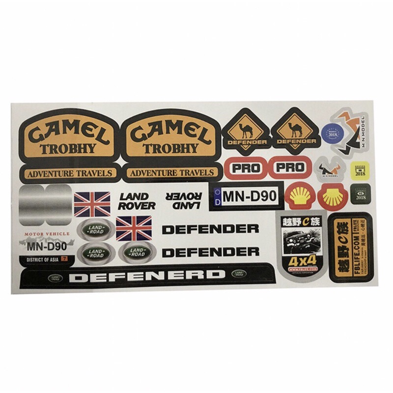 Tem decal dán MN D90 WPL D12 C14 C24 MN86KS MN86K MN99 MN99S