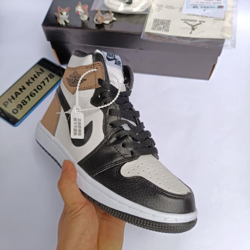 Giày thể thao 𝐉𝐨𝐫𝐝𝐚𝐧 Nâu đen cổ cao nam nữ Giầy sneaker JD1  hàng cao cấp Hot Hit