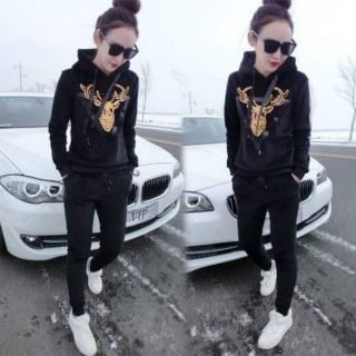 BỘ NỈ  NHUNG CÓ MŨ  NỮ ODER QUẢNG CHÂU( Hình thật phía sau ạ.)